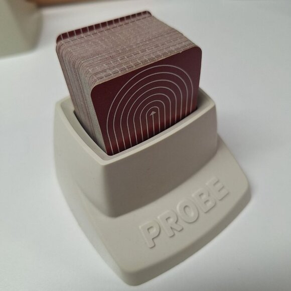 1974 Probe Game Replacement Red Cards 96 Piece Set Plastic Holder Vintage - Picture 2 of 3